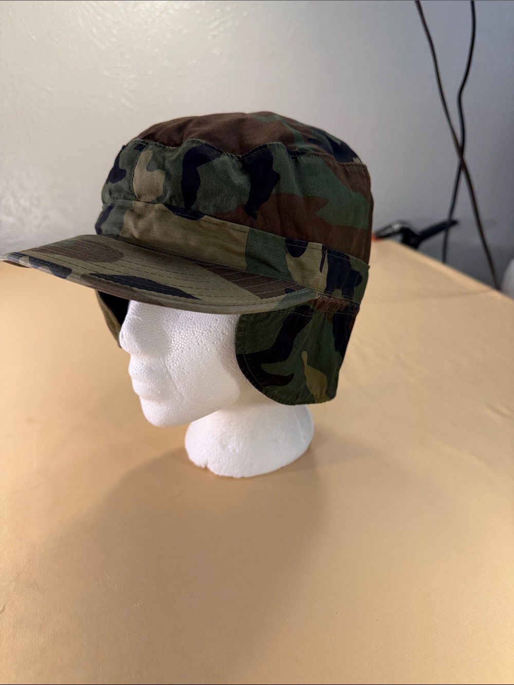 US Army camo cold-weather cap